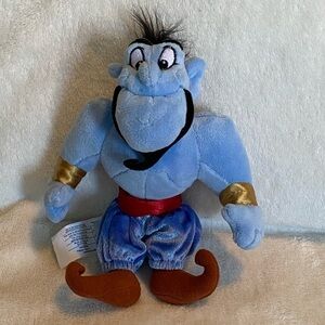 Disney Aladdin Blue Genie plush stuffed toy doll 6”
